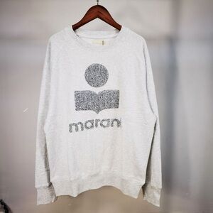 Isabel Marant Heather Gray Graphic Sweatshirt